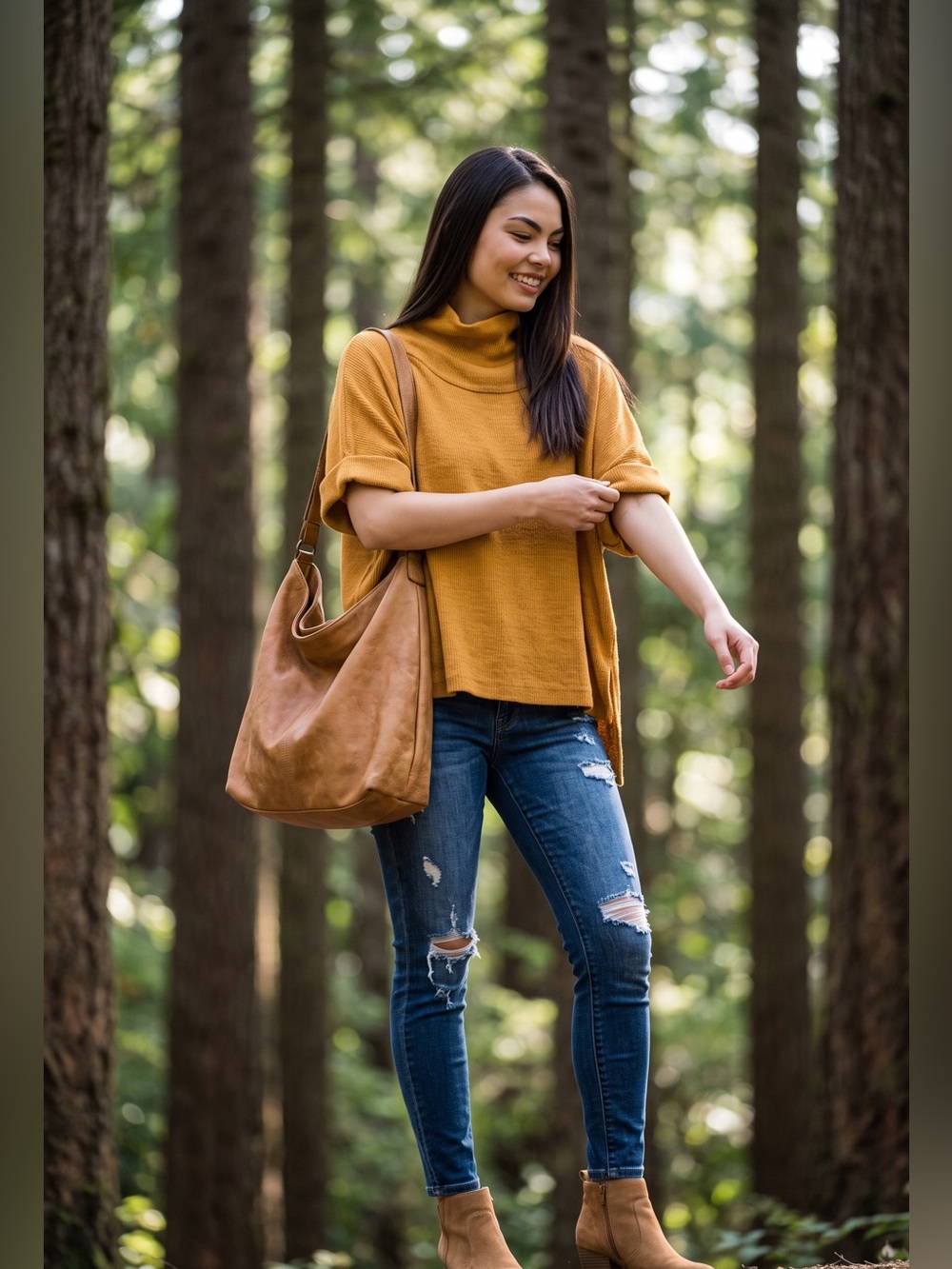 Listicle Mustard Ribbed Knit Top - Picture 2 of 6